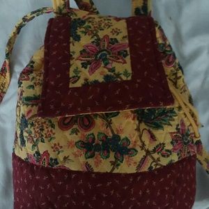 NEW Cotton Print Backpack/Tote